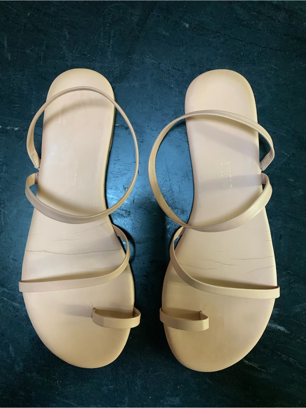 TKEES Strappy Women’s Sandals in Nude SZ 10